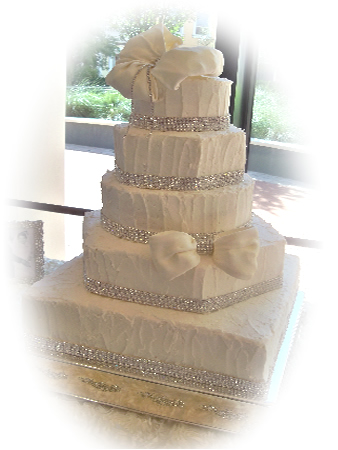 Samples of wedding cakes